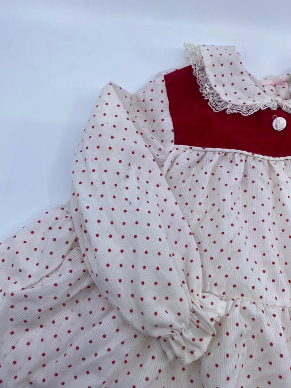 Vintage Sears Winnie the Pooh polka dot dress tag… - image 2