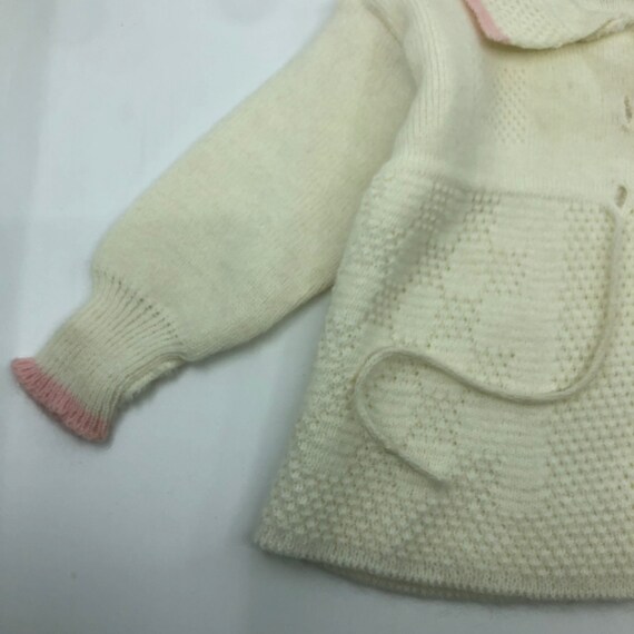 12m Cherub Orlon made in England knit sweater car… - image 3