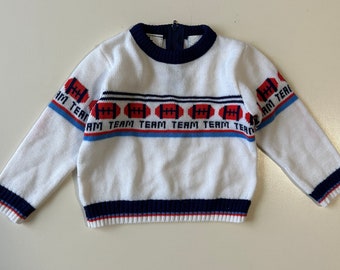 Vintage Football sweater from petit jouet made in USA size 18 months