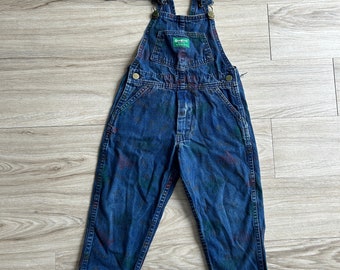 Vintage Oshkosh B’Gosh overalls made in Canada size 3t faded graphic