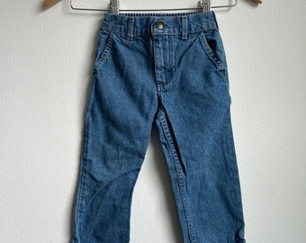 Vintage 70s 80s Oshkosh B’Gosh talon zipper kids jeans 3T