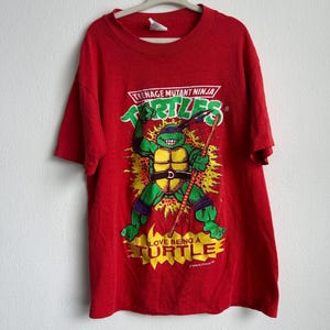 vintage Teenage Mutant Ninja Turtles Tshirt 1990 tagged youth L 14-16