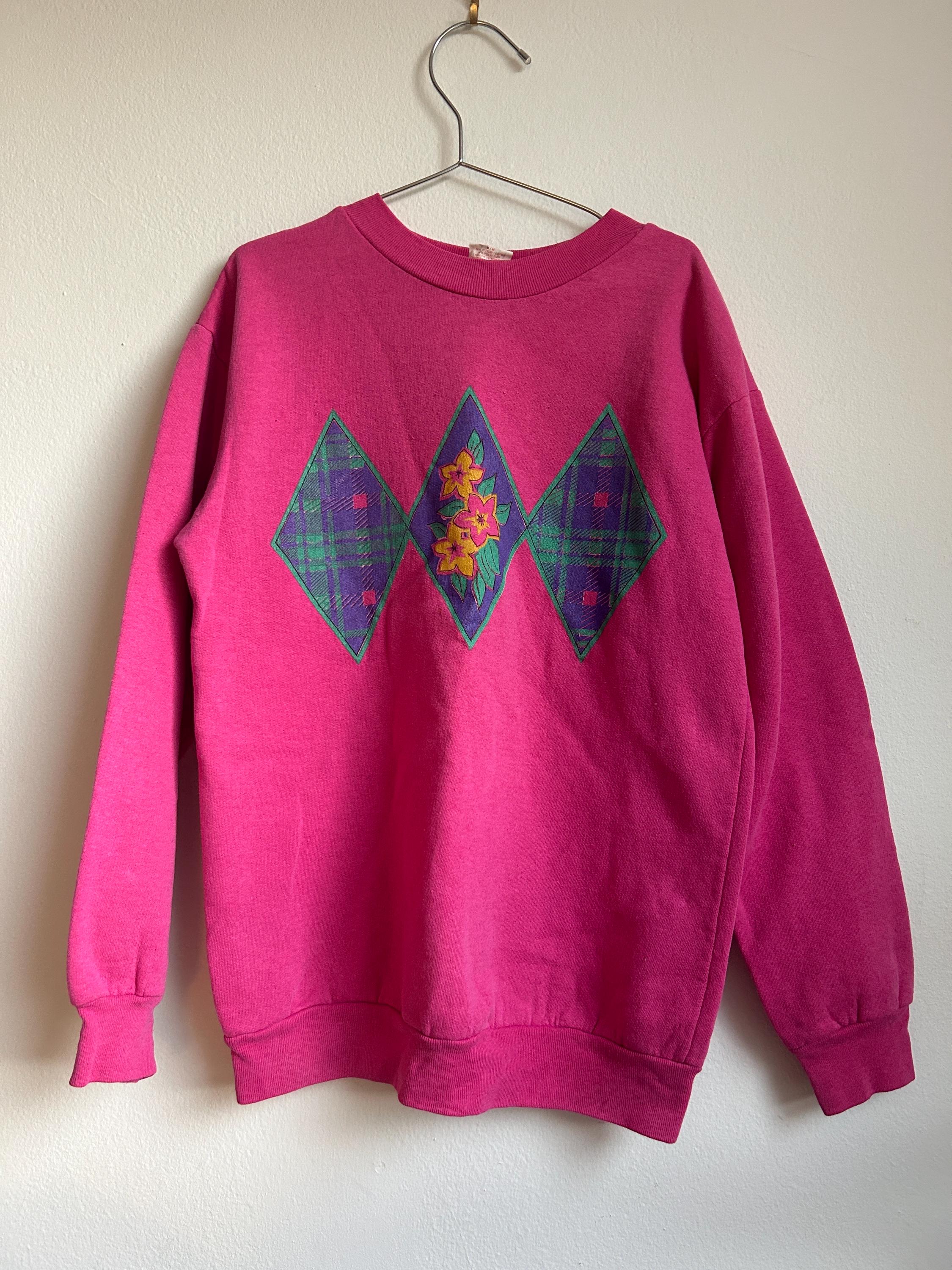 vintage Pink Junior Avon sweatshirt kids Medium made in Canada