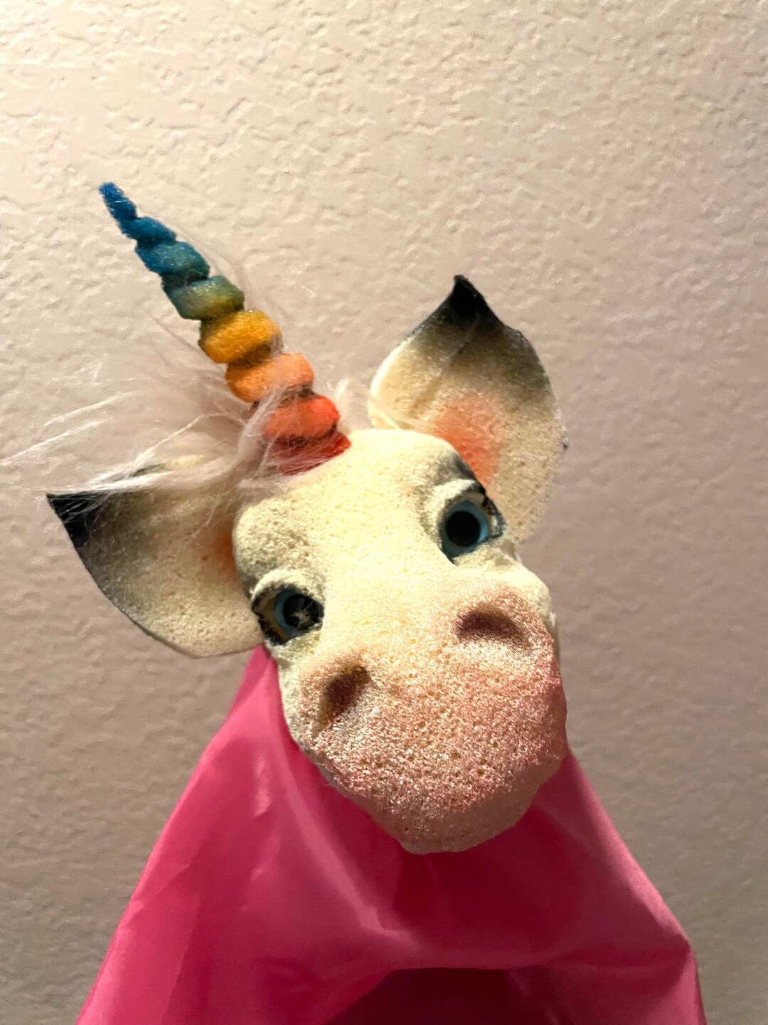 Hand Carved Foam Unicorn Puppet Etsy