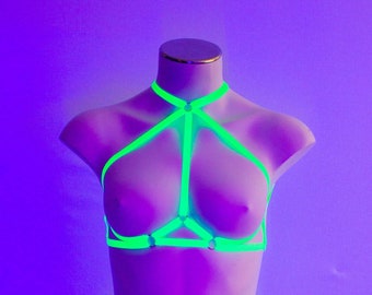 Micro-Tart Bralette: Neon Green (UV)