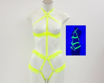 Ruffle Shedo Delux! NEON YELLOW (UV)