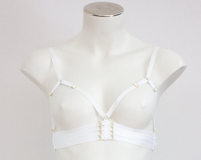 Cora Luna Cage Bra Classic : White