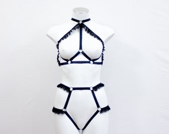 Ruffle-Tart Set: BLACK