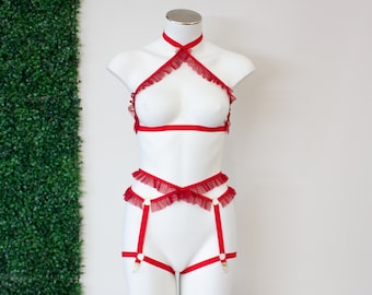 Bella Lingerie Set: Blush Pink