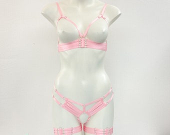 Cora Luna Harness Set Classic: Pink