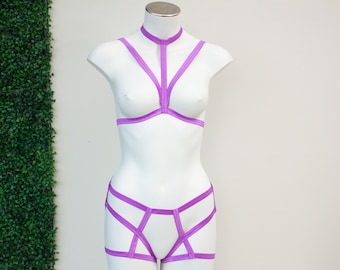 Venus Booty Classic Lingerie Set: PURPLE