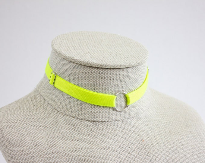 Chase Neck Choker: NEON YELLOW (UV)