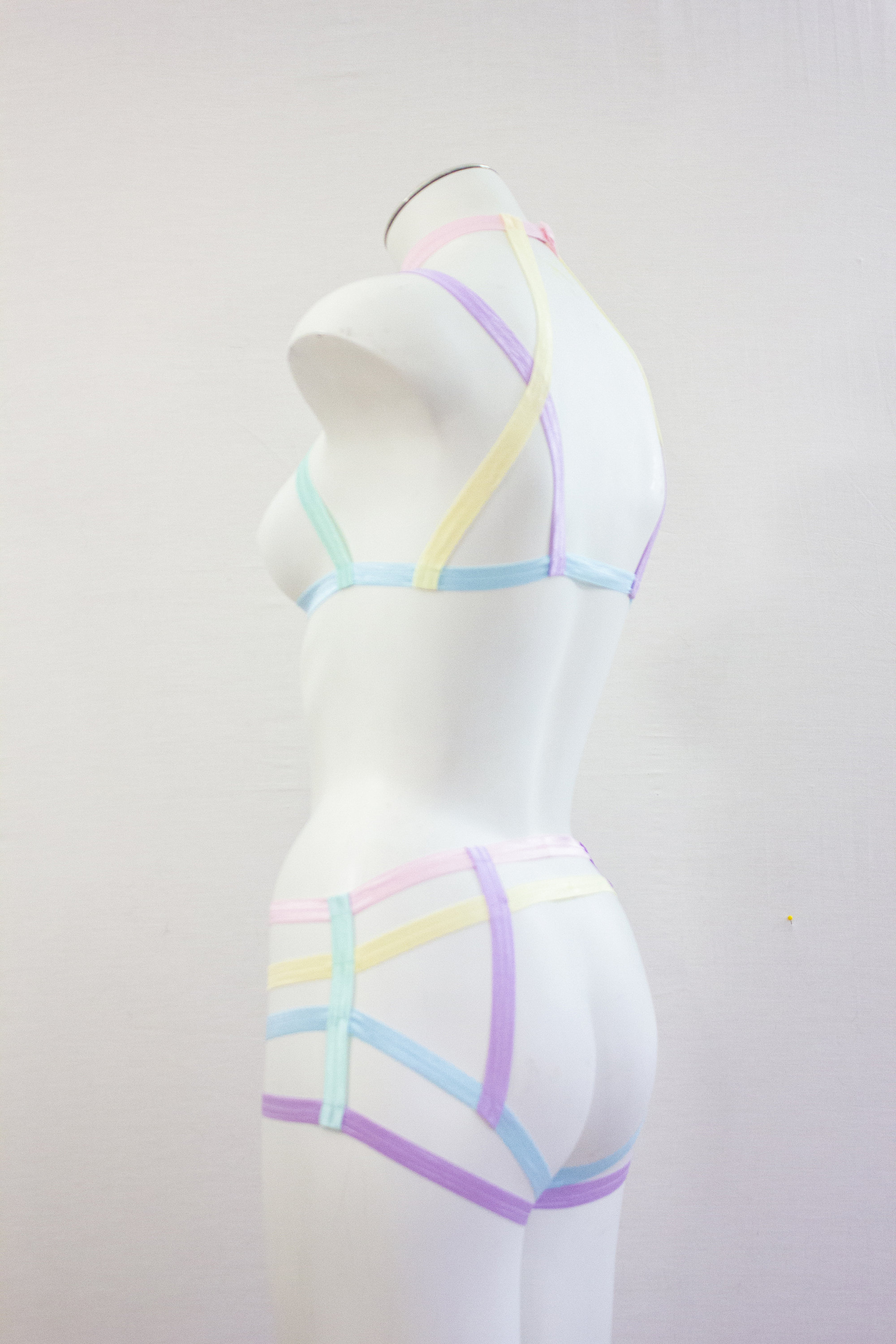 Rainbow Harness Pride Outfit Rainbow Lingerie Rainbow Etsy