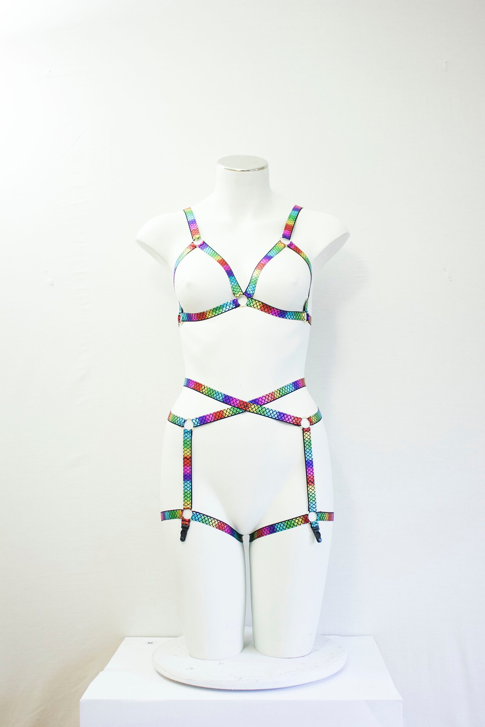 Festival Fashion Rainbow Clothing Garter Belt Ravewear Etsy
