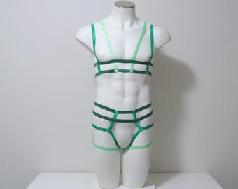 Delux Venus Bralette & Booty Shorts: Winter Mint