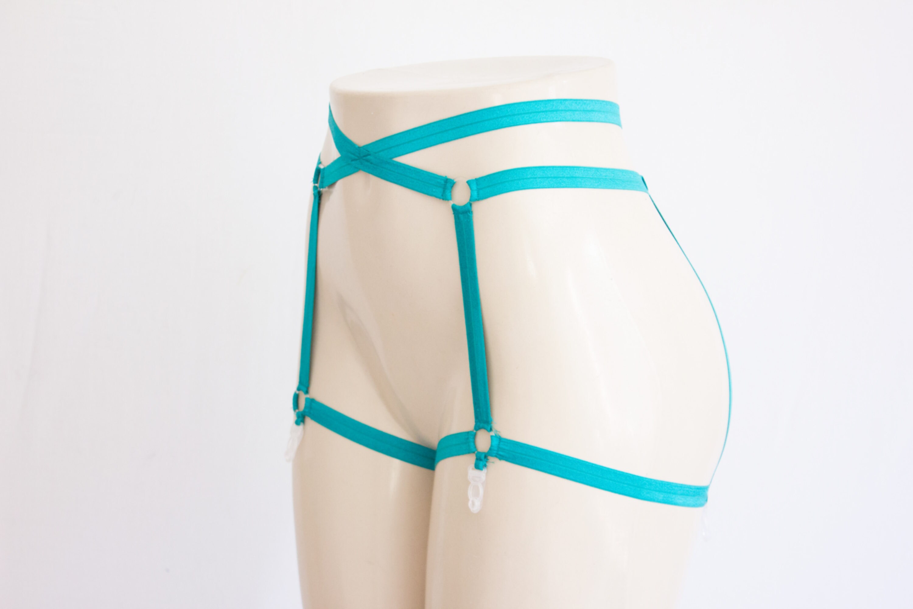 Green Garter Belt Green Lingerie, Festival Costume, Pin Up Style, Body