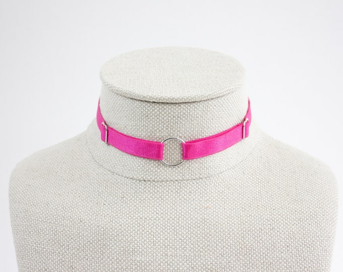 Chase Adjustable Choker : ROSE PINK