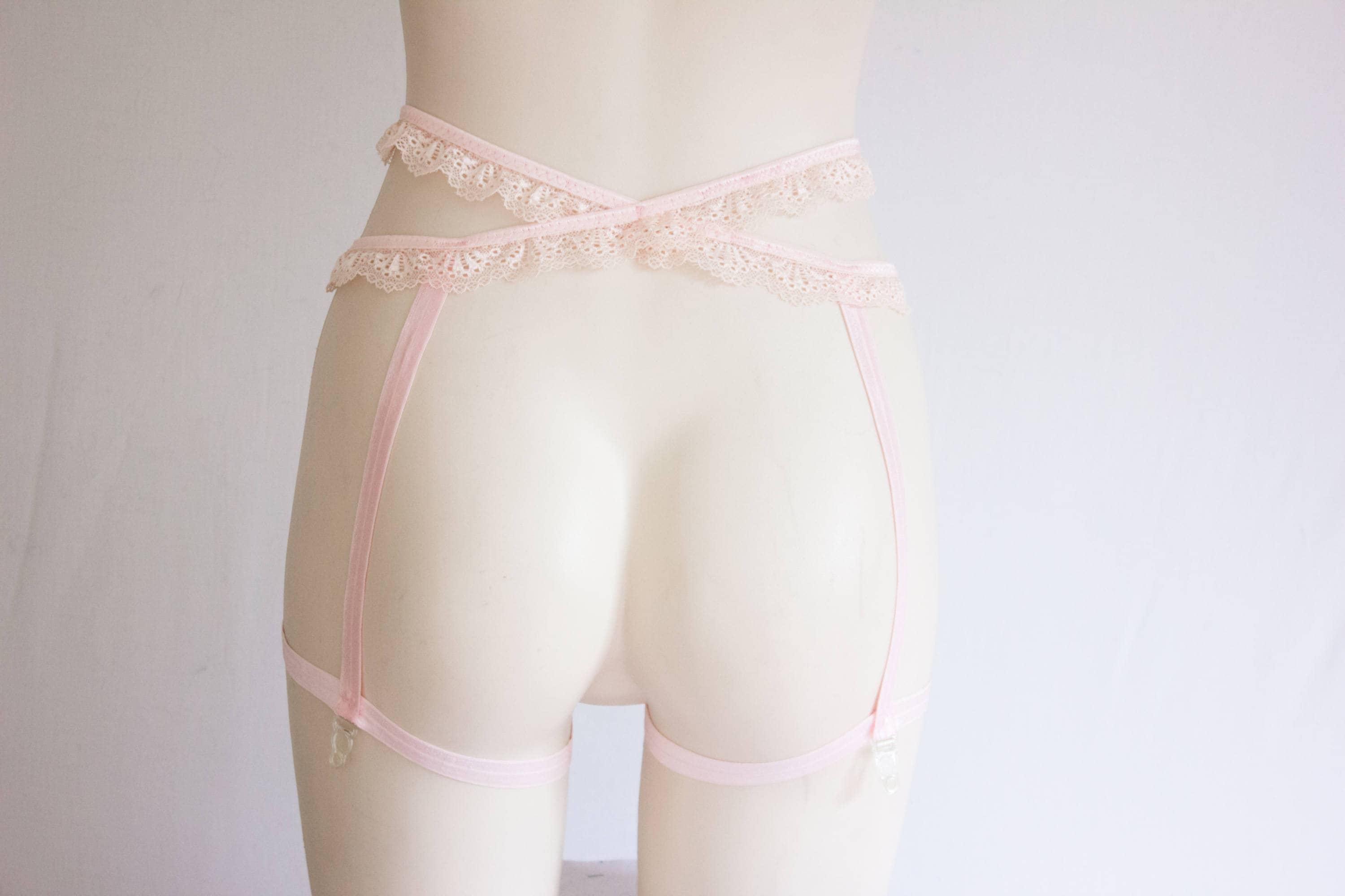 Hot pink garter belt cheap