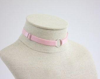 Chase adjustable neck choker - PASTEL PINK