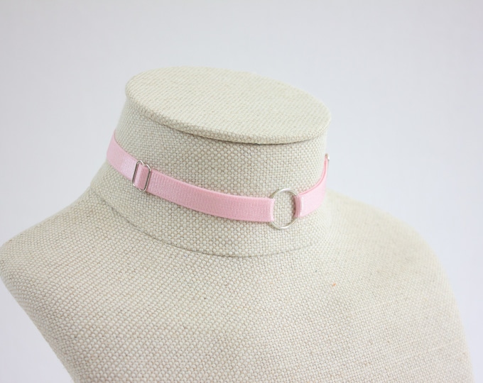 Chase adjustable neck choker - PASTEL PINK