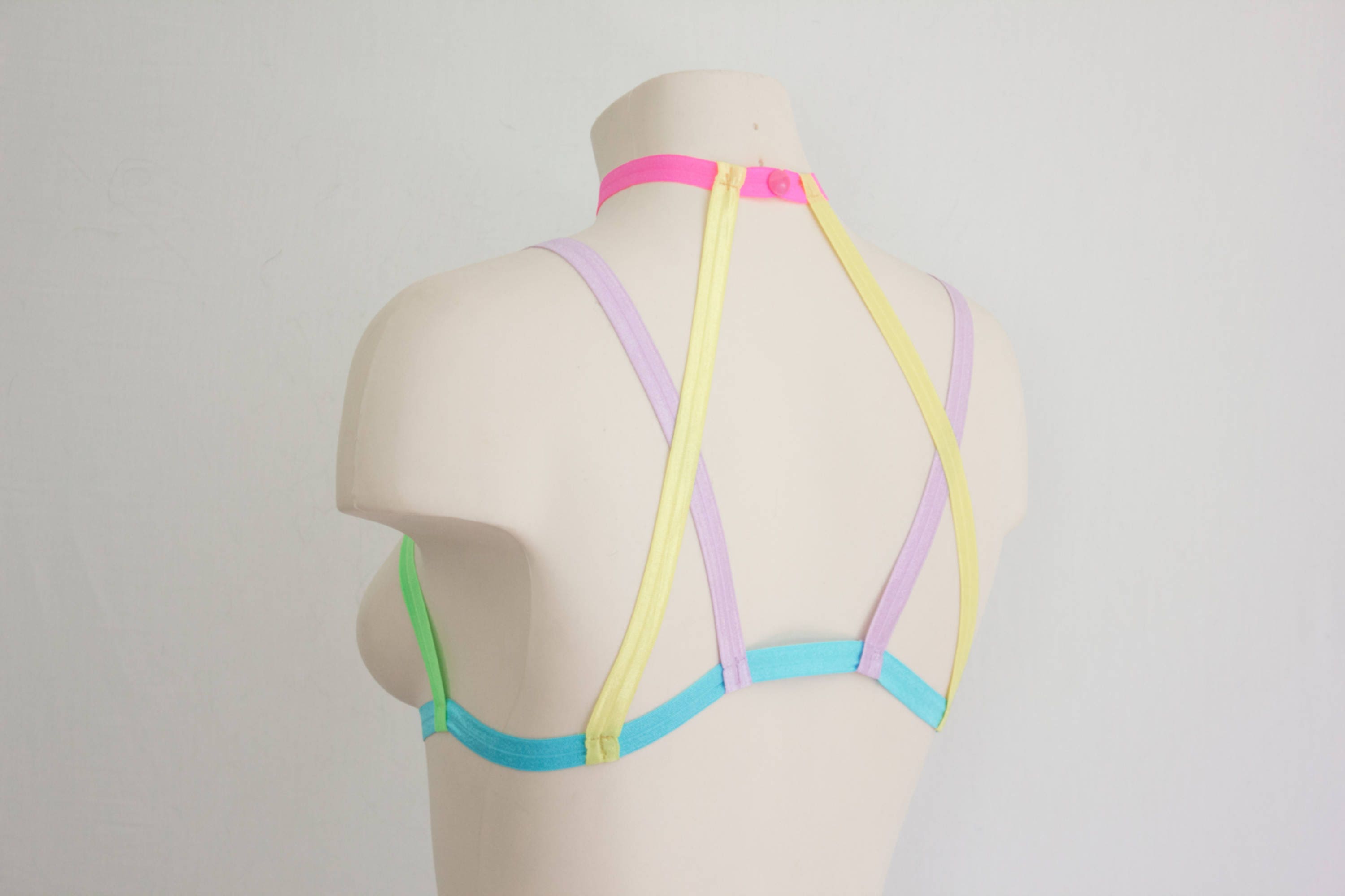 Rainbow Meltdown Bra Top for Pride Festivals