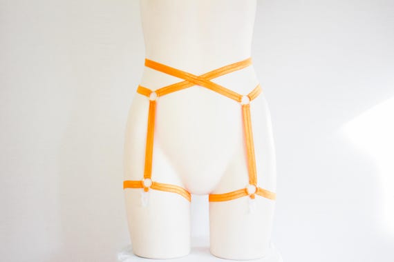 Orange Cage Garter Belt: Festival Rave Outfit, Plus Size Dancewear - Etsy  Norway