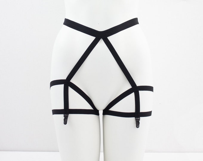 Harness top garter belt