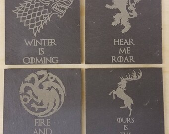 Game Of Thrones Slate Coasters