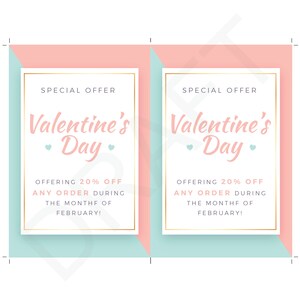Rodan and Fields Valentine's, February Discount Cards Five, 4x6 mail, post on social media, or email online image 7