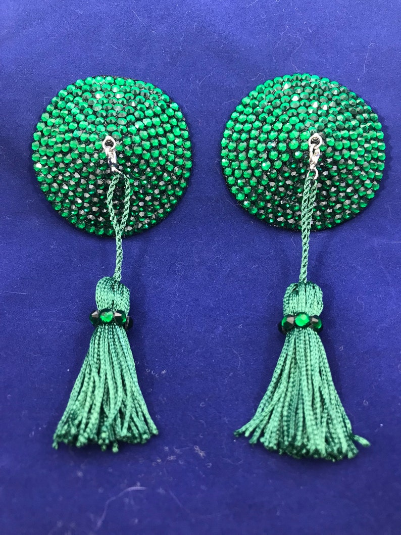 Burlesque Pasties with Tassels Etsy