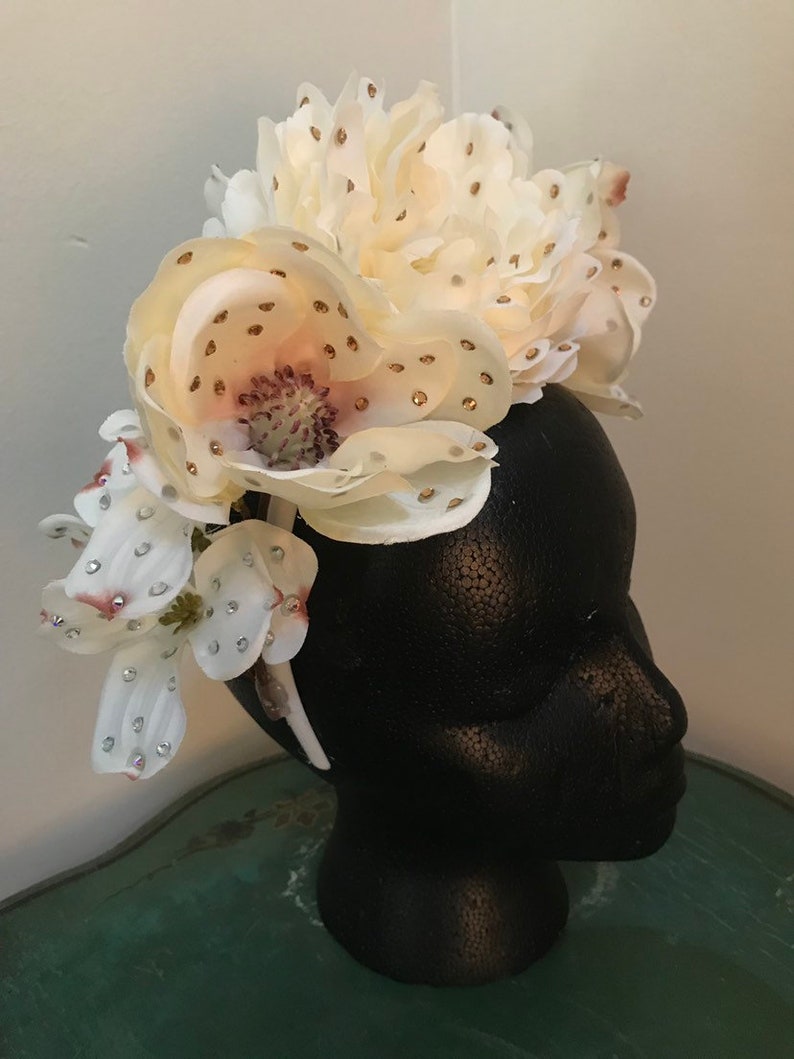 White Flower Crown Bild 3