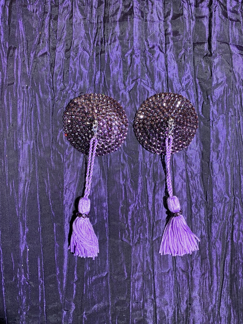 Burlesque Pasties With Tassels Etsy