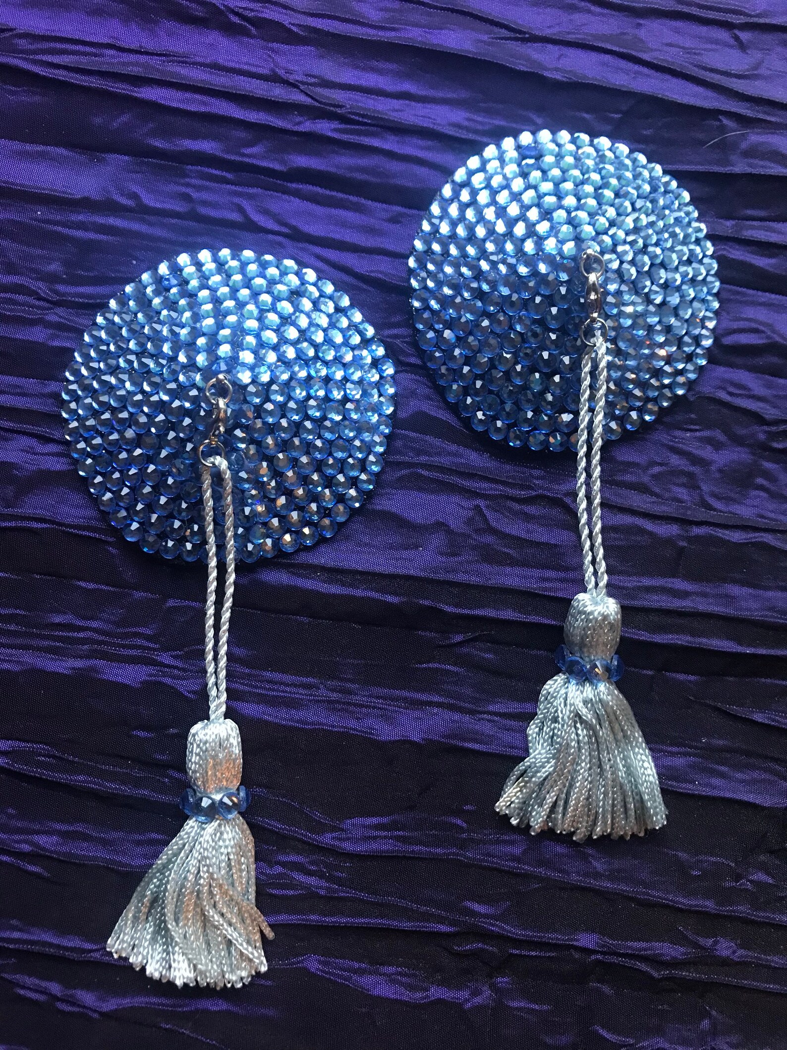 Burlesque Pasties With Tassels Etsy