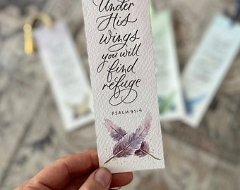 Custom Bookmark (Up to 15 Words) Hand painted and Lettered