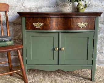 SOLD Tiger Oak Bayberry Cabinet