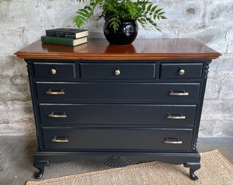 SOLD Carbon Black Dresser