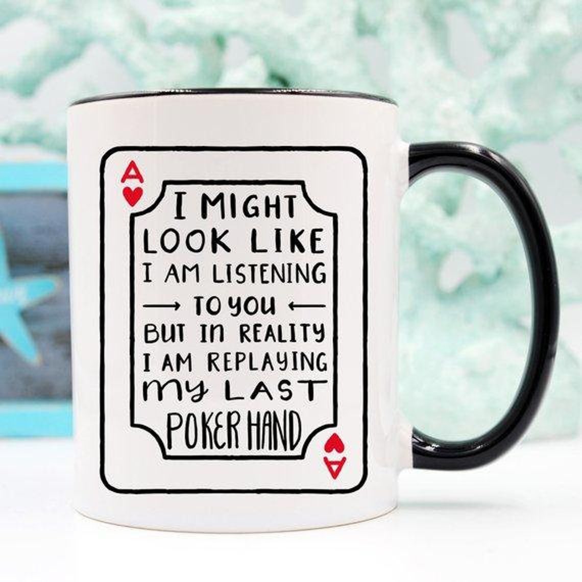 Poker Coffee Mug Poker Player Gifts Poker Gifts Etsy
