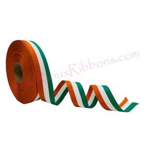 Ireland Flag 1-3/8&quot; Grosgrain Ribbon