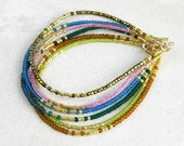 Layering Friendship Bracelet beauty gift Dainty Bead Bracelet Delicate Layering Bracelet Gold Stacking Gift for women under 50 sale
