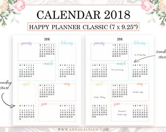 year at a glance etsy