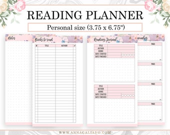 reading journal printable book journal reading log reading etsy