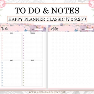 Planner Essentials, Happy Planner Inserts Printable, Life Planner ...