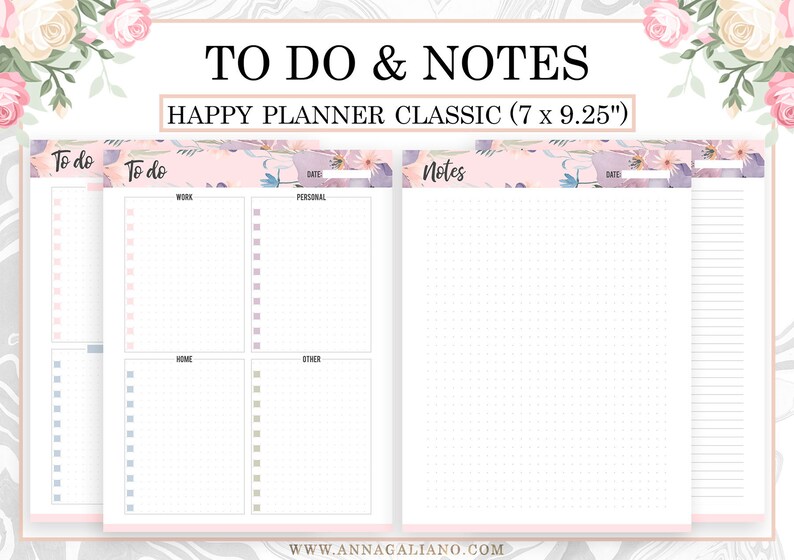 Planner Essentials Happy Planner Inserts Printable Life - Etsy
