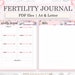 Fertility Journal Printable, Fertility Planner, TTC Planner, Ovulation ...