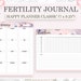 Fertility Journal Printable, Fertility Planner, TTC Planner, Ovulation ...