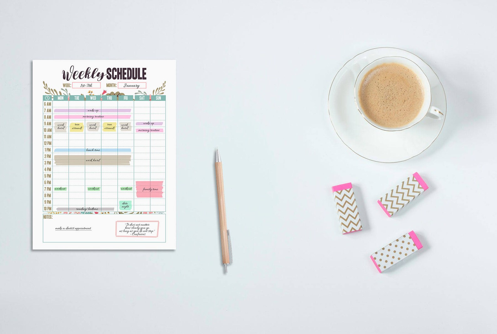 Happy Planner Weekly Schedule Printable, Hourly Planner, Weekly Planner ...
