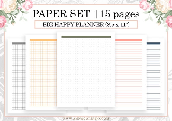 Dot Grid Paper Big Happy Planner Lined And Grid Paper Set Printable Planner Inserts Bullet Journal Bujo Printables Large Happy Planner Dot Grid Paper Big Happy Planner Lined And Grid Paper Set Printable Planner Inserts Bullet Journal Bujo Printables Large Happy Planner