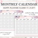 Happy Planner Inserts Printable, Happy Planner Monthly Inserts, Undated ...