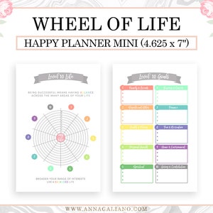 Happy Planner Mini Inserts Printable, New Year Planner, Resolutions Planner, Level 10 Life Printable, Goal Planner, Goal Setting, MAMBI Mini
