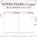 B6 TN Inserts, Printable Travelers Notebook Inserts, B6 Dot Grid ...